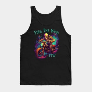 Skeleton Motorcycle (Front & Back) Tank Top